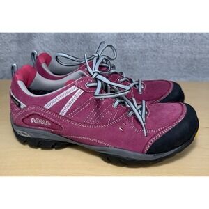 ASOLO Lady's Pink Suede Gore-Tex Hiking Shoes Size 7.5